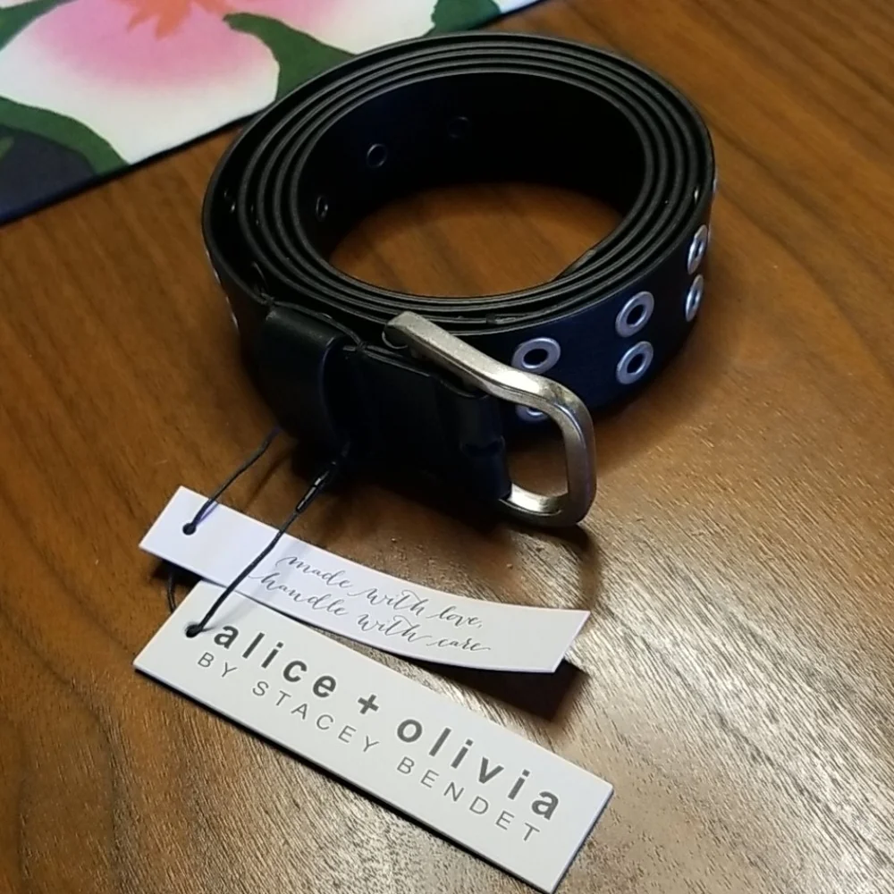 💕ALICE + OLIVIA💕 Eve Double Wrap Belt in Black